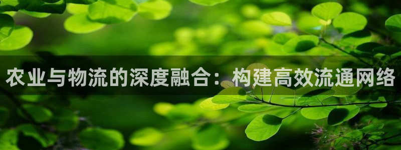 查usdt地址：农业与物流的深度融合