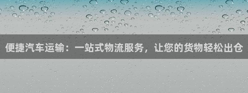 usdt交易软件哪个好：便捷汽车运输：一站式物流服务，让您的